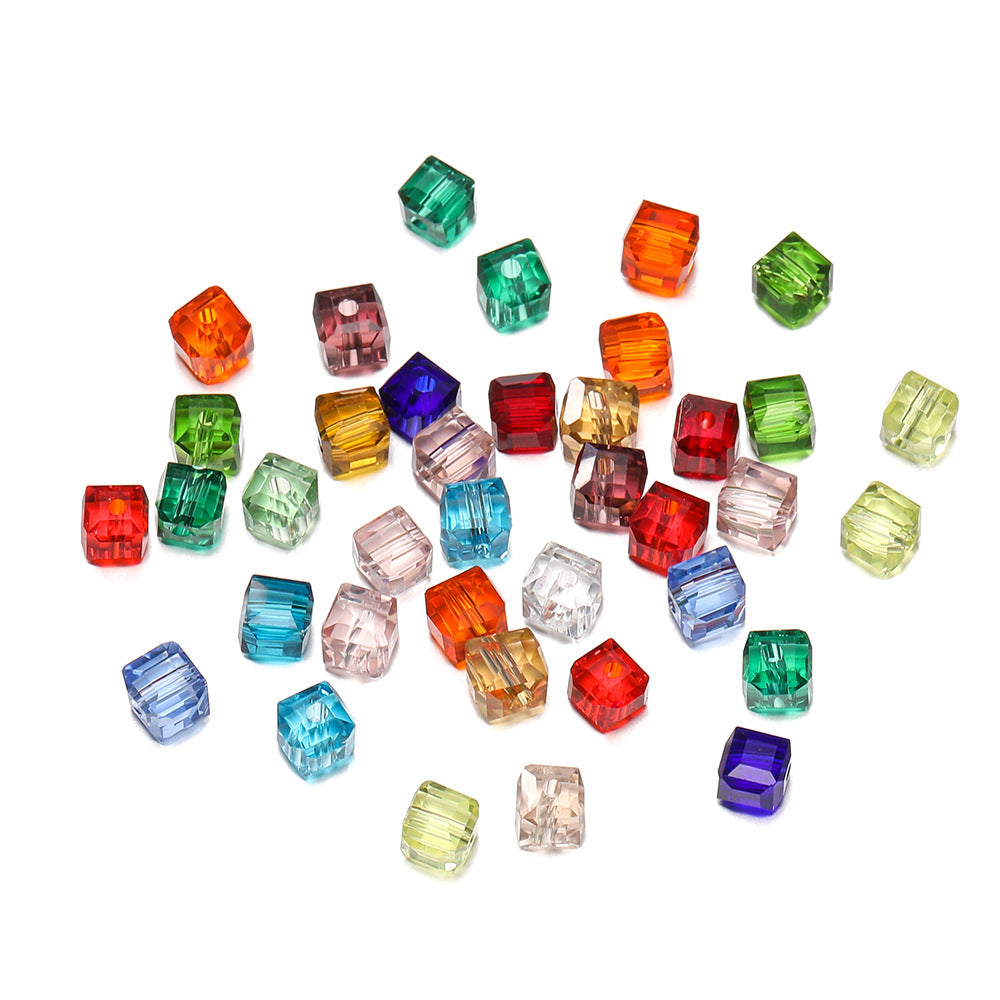 50 PEZZI DIAMANTE DI CRISTALLO QUADRATO 6MM Bigiotteria