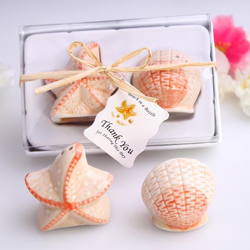 Sale e pepe Marine conchiglie e stelle marine