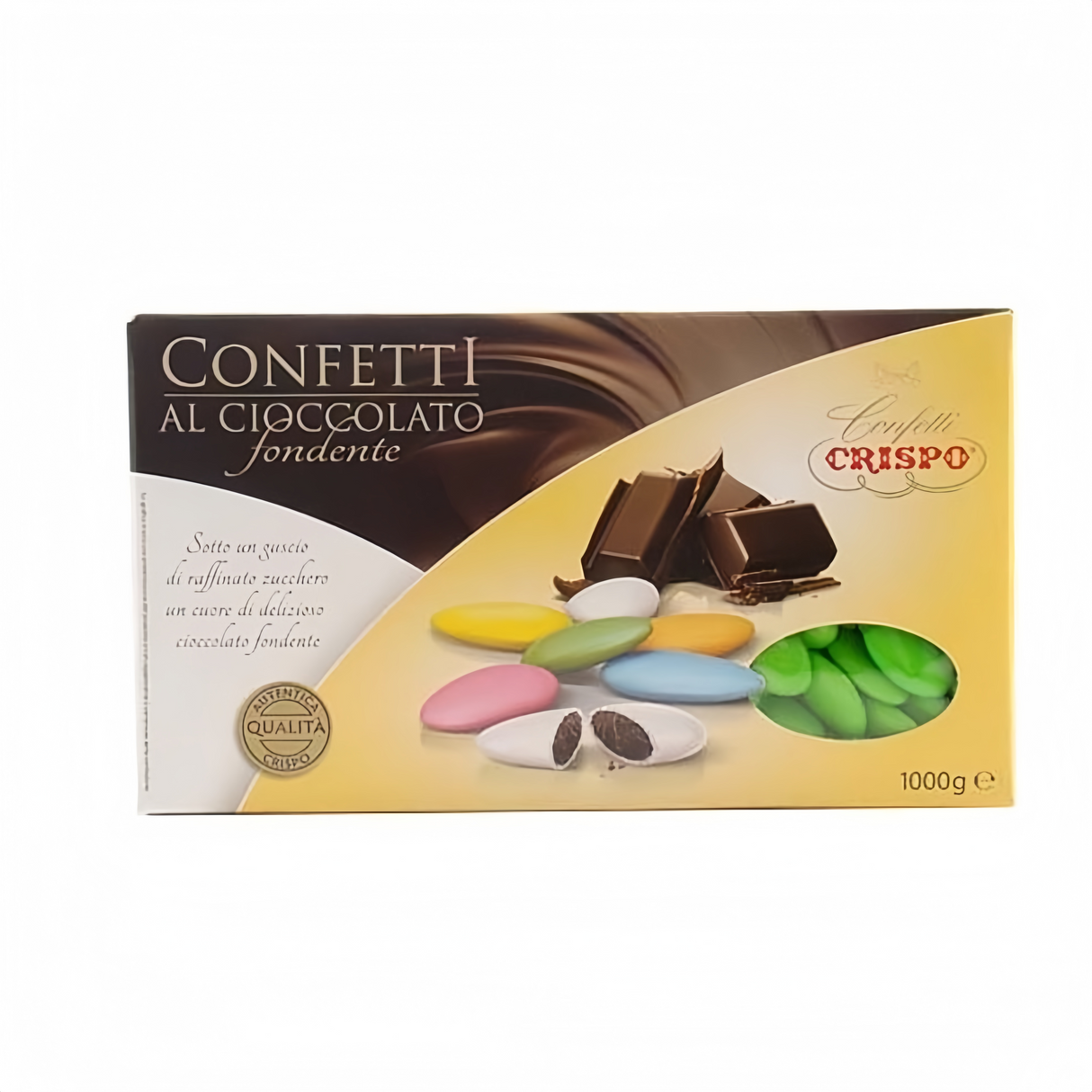 Confetti Cioccolato FONDENTE VERDE 1 KG - CRISPO
