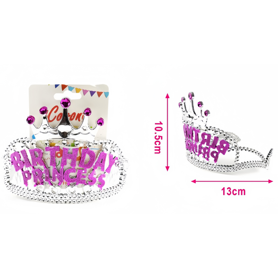 Corona "Birthday Princess" per Feste di Compleanno