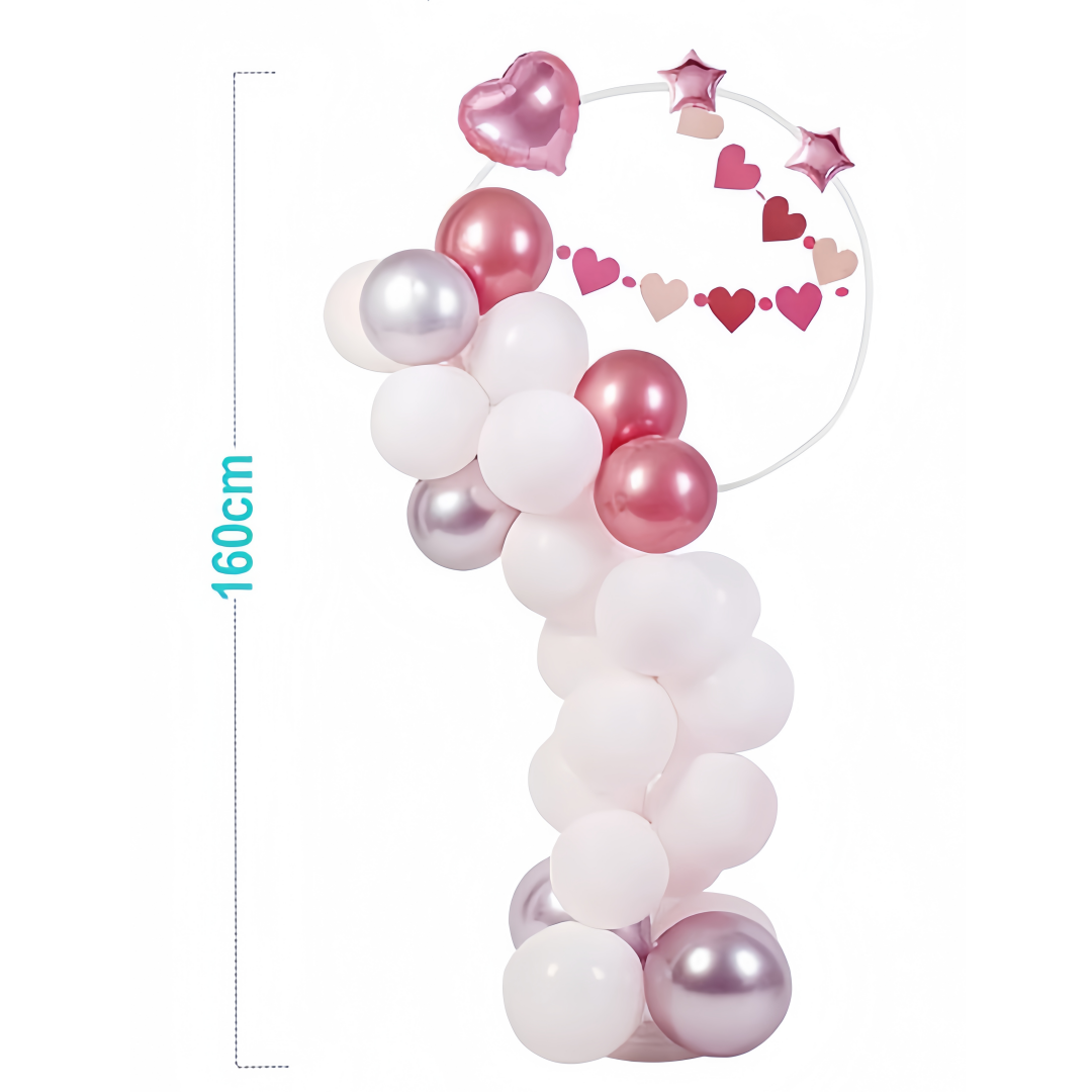 Set Palloncini per decorazioni Happy mathers day rosa Altezza 160cm