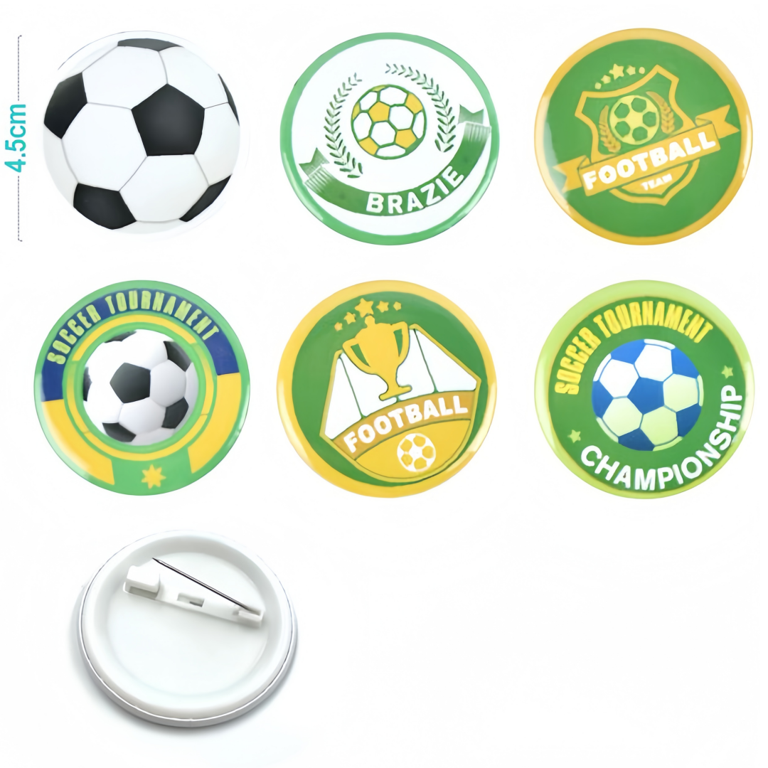 Set Spille a Tema Calcio - 6 Pezzi | Accessori per Festa di Calcio