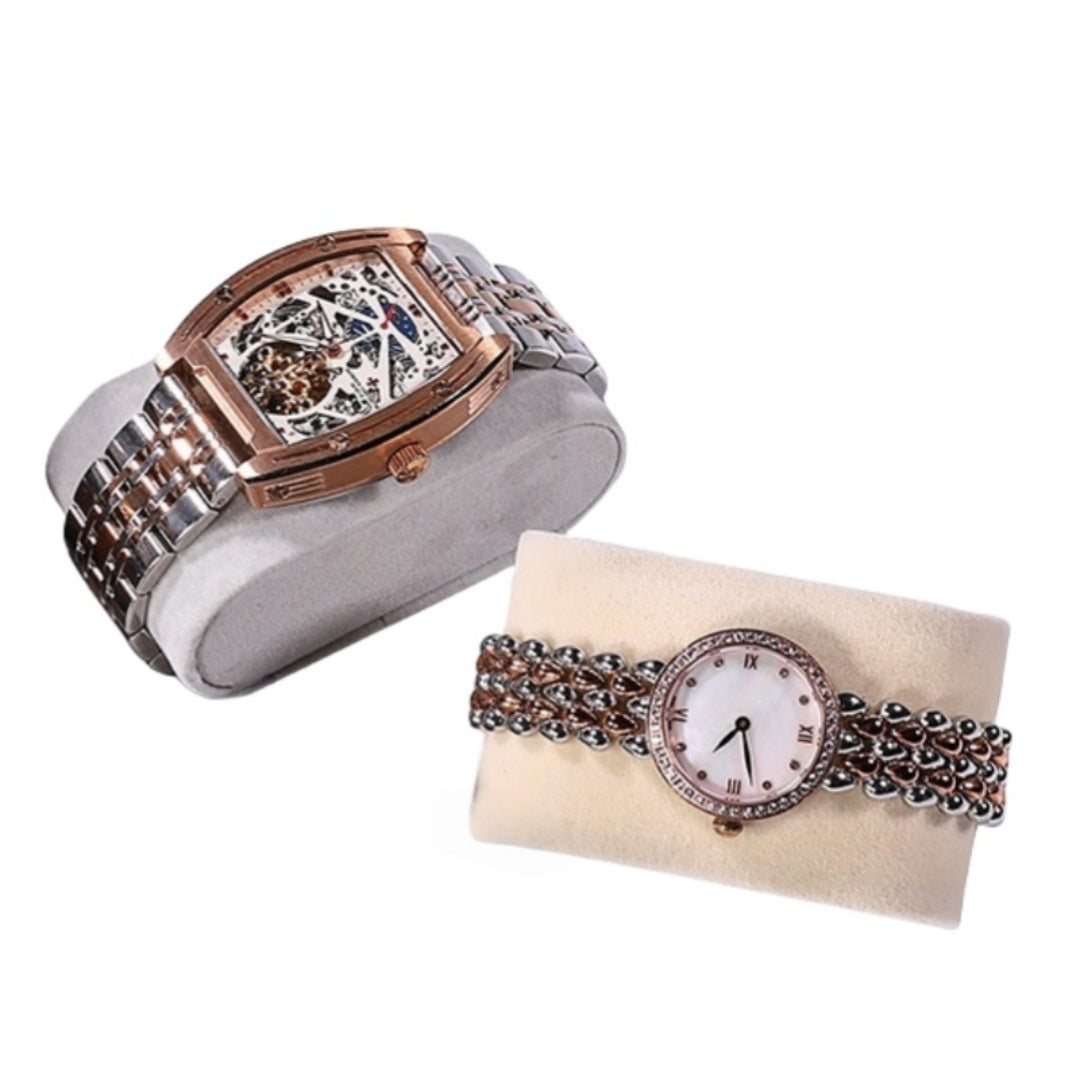 10pz Cuscino per Gioielli Orologio Braccialetto Display, Cuscinetto Espositore in Velluto Supporto per Scatola Orologio Contenitore