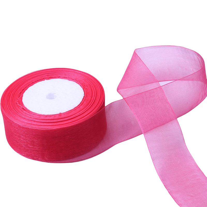 Nastro Organza Bianco 40 MM Rotolo 50 Yard Fai da Te