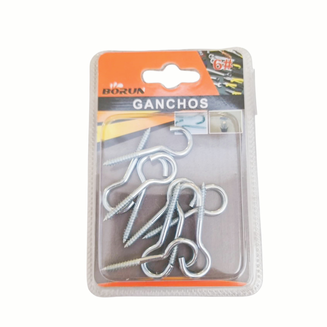 Ganci a Vite in Acciaio Zincato - Set da 10 Pezzi - 2,5 cm - Misura #6 - Robusti e Versatili