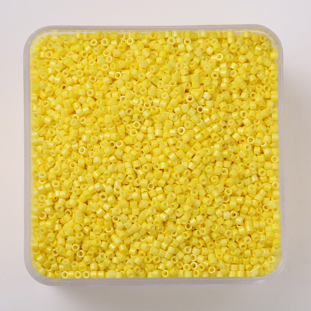 20g/1350 pezzi Perline Vetro 2mm Colorate Tubo per Fai da Te Braccialetti, Collane, Bigiotteria