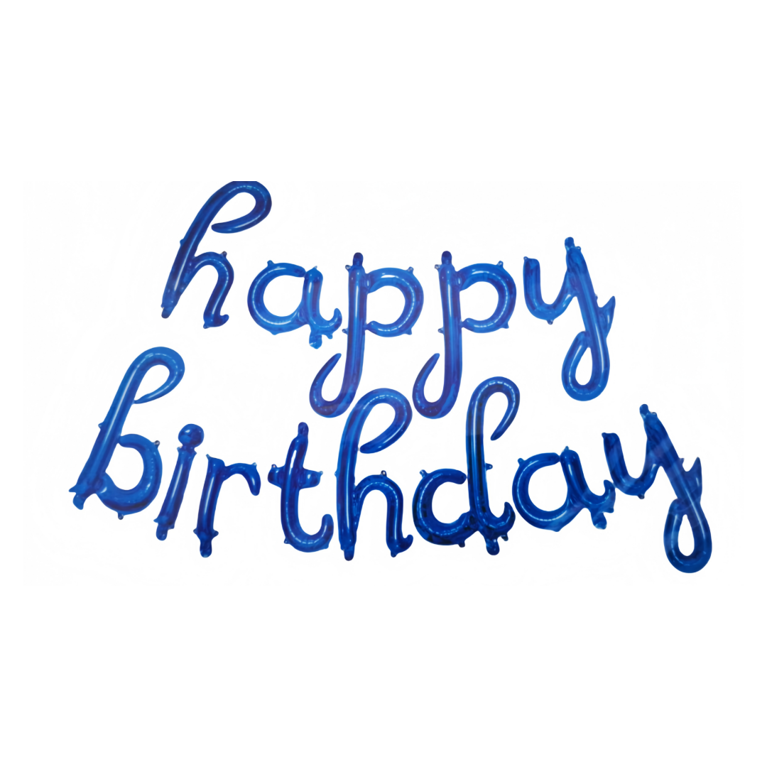 Set 13 pezzi Palloncini MYLAR Bluette 18 Pollici happy birthday 45cm