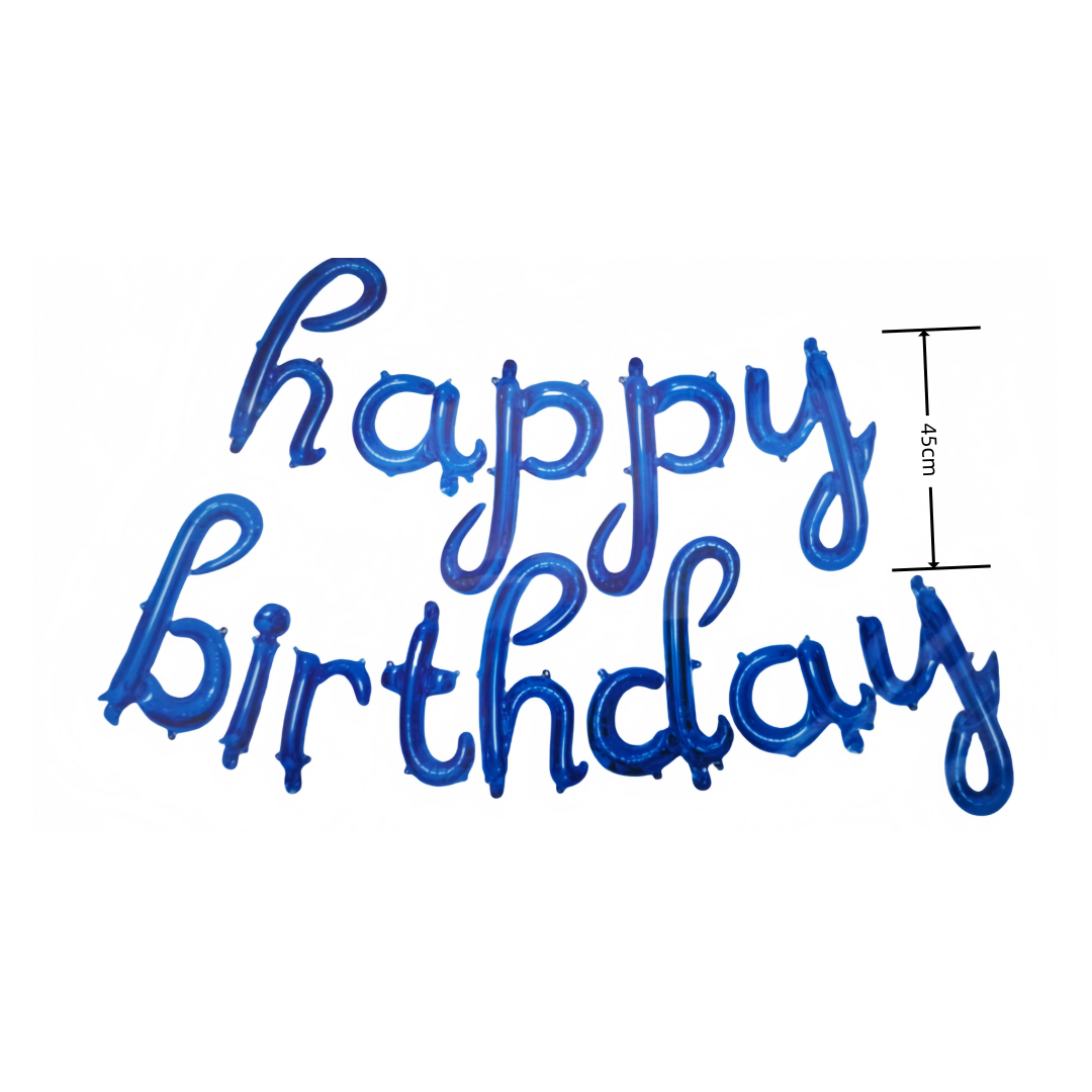 Set 13 pezzi Palloncini MYLAR Bluette 18 Pollici happy birthday 45cm