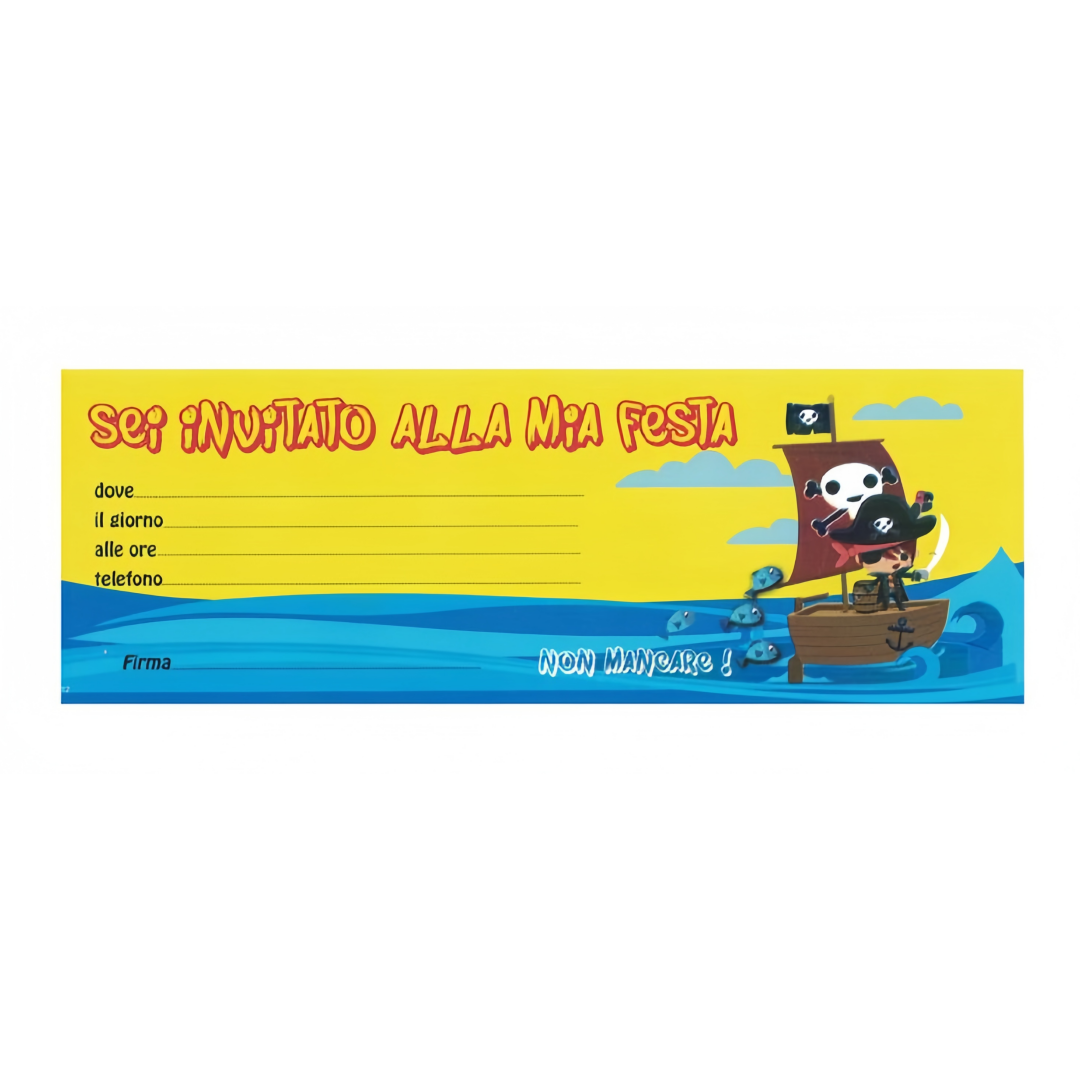Blocco da 10 Assegni Inviti di compleanno festa