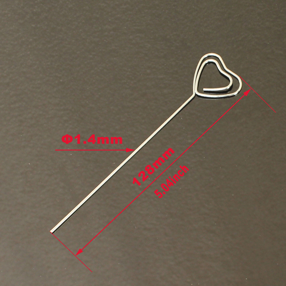 10 pezzi Pinze Pinzette in metallo Forma Cuore Portafoto Supporto MEMO