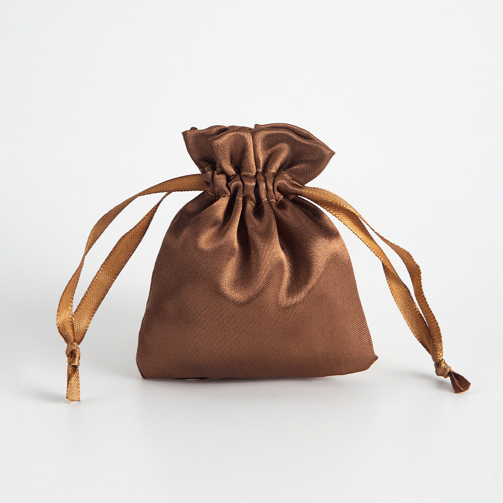 Set di 10 Sacchetti in Raso satin con Cordoncino, Multicolore Misura 9 * 12cm, Bomboniere e Confezioni Regalo