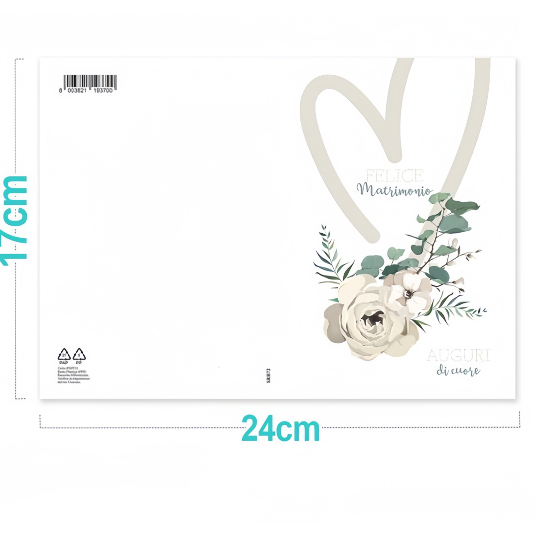 Biglietto di Auguri per Matrimonio – Elegante e Raffinato