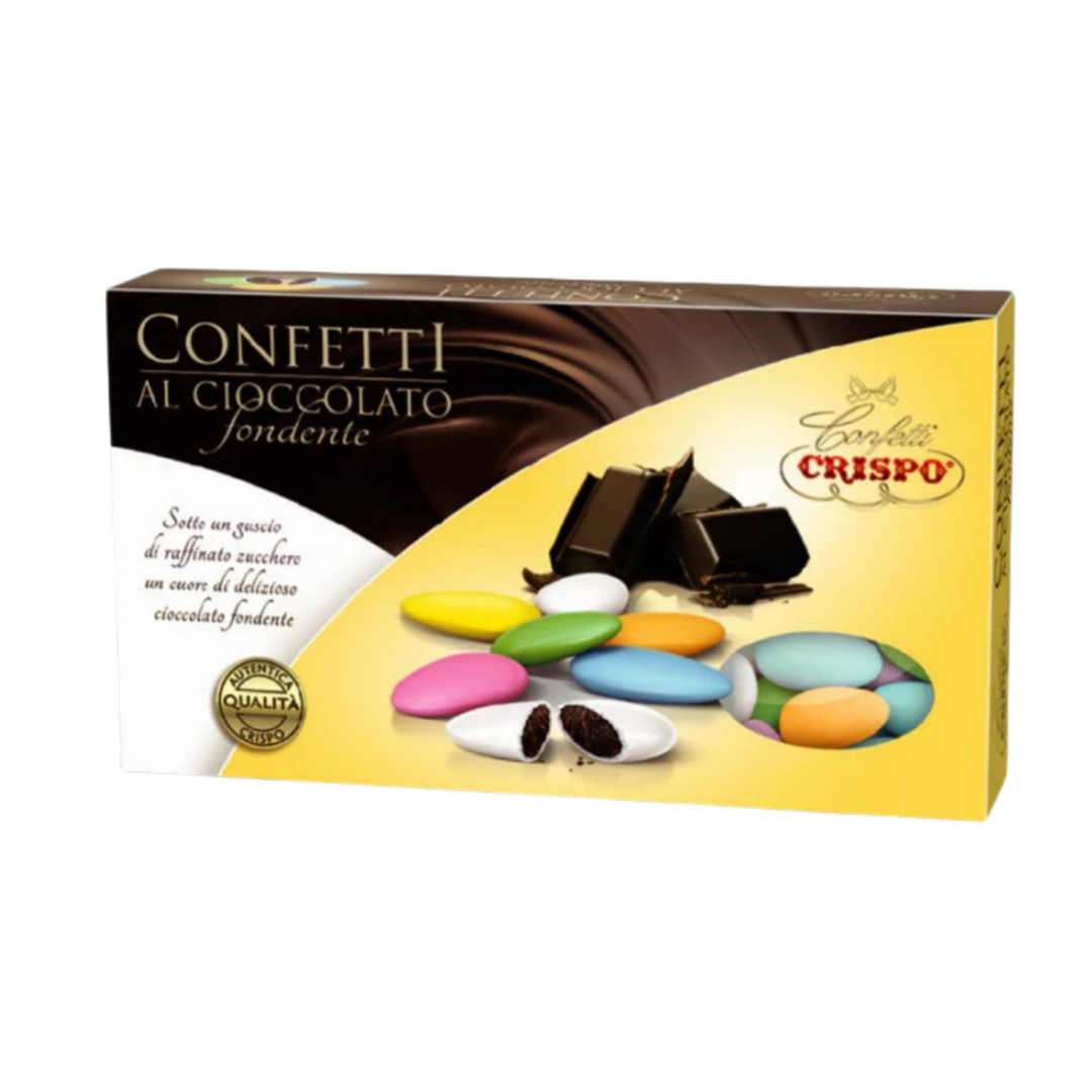 CONFETTI COLORI ASSORTITI al cioccolato fondente 1 kg - CRISPO