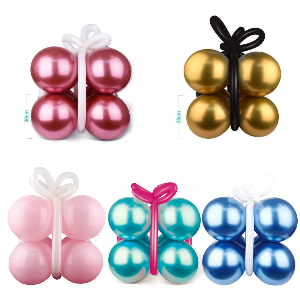 Set palloncini metalizzati Forma Scatola Regalo 60*60*60cm