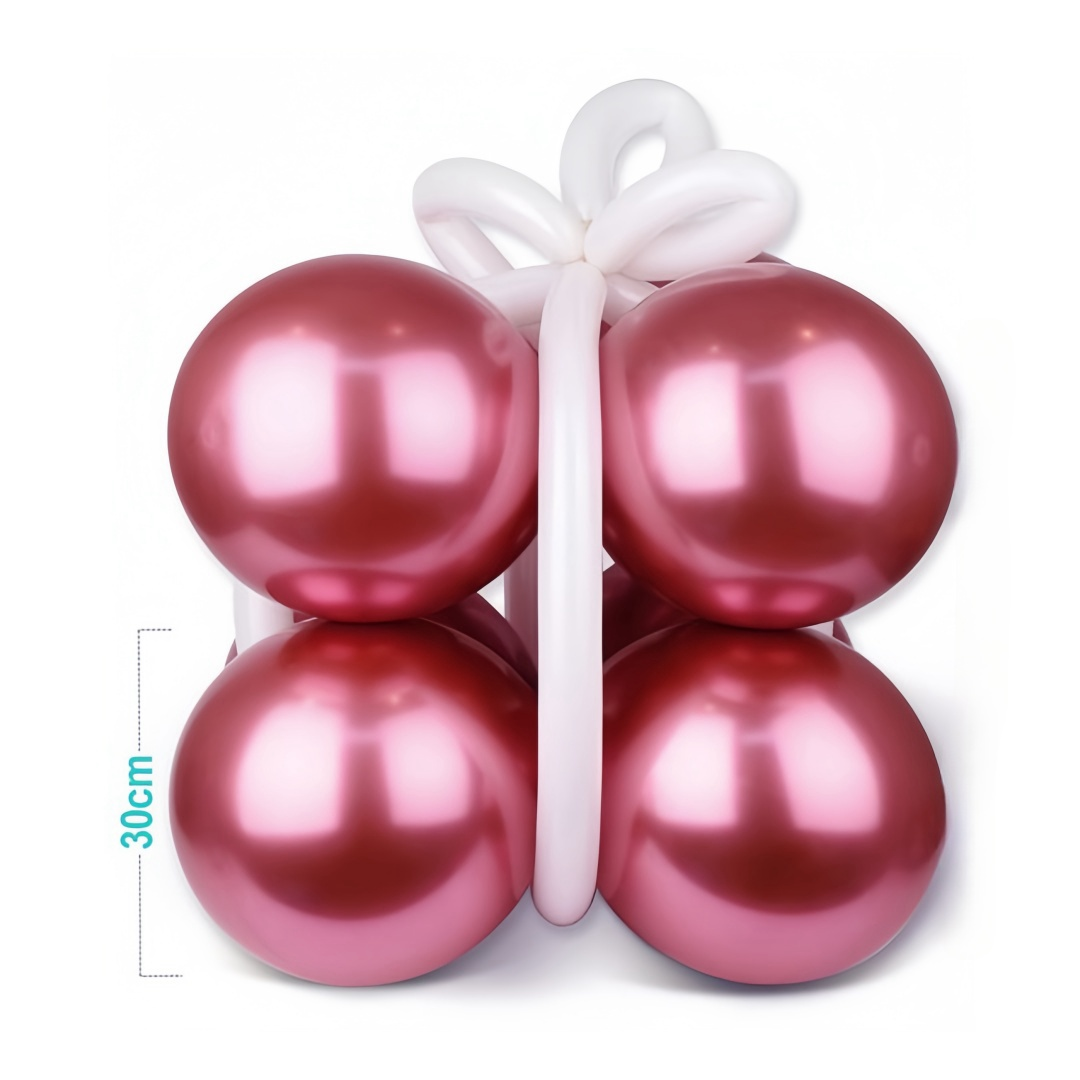 Set palloncini metalizzati Forma Scatola Regalo 60*60*60cm