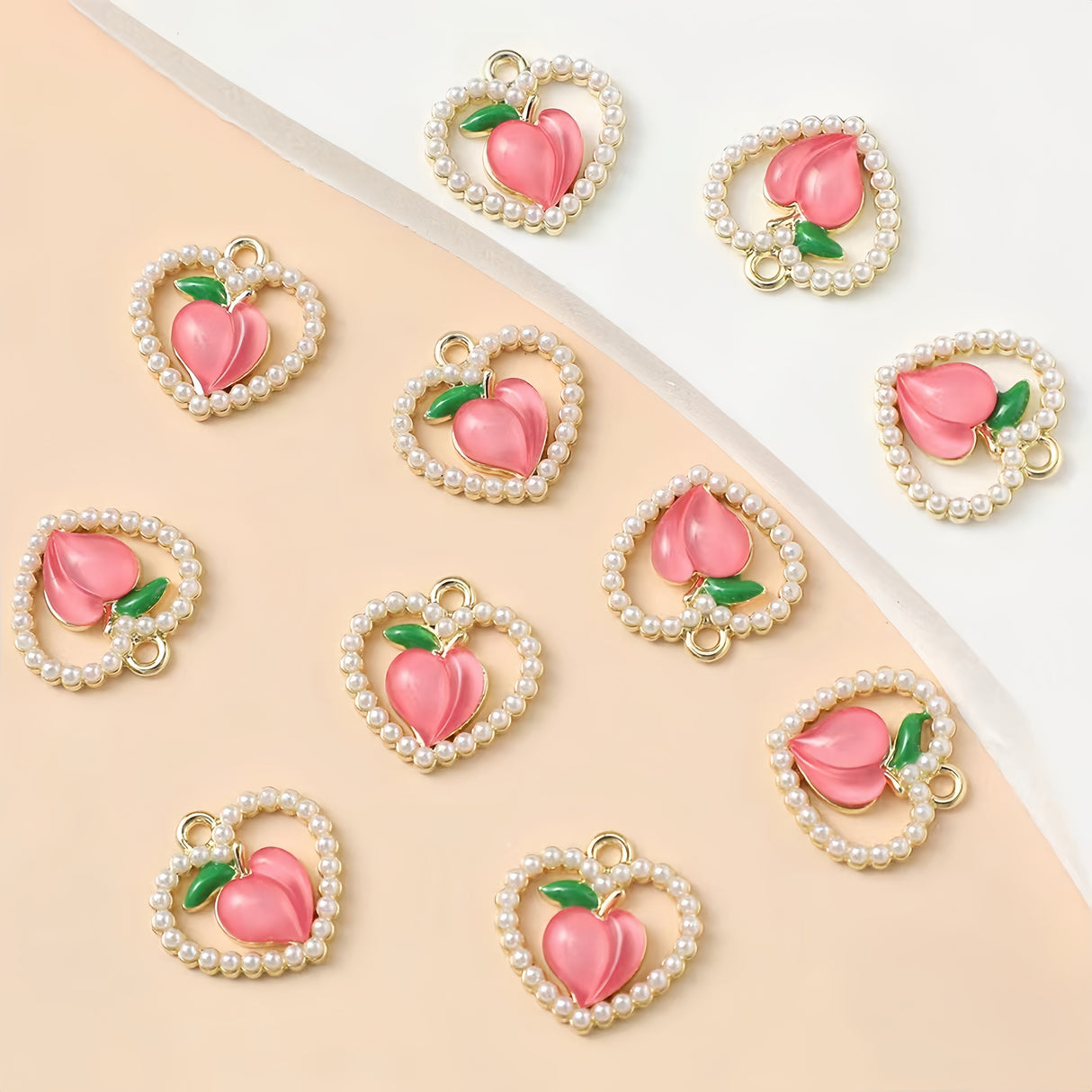 2 pezzi ciondoli Charms applicazione pendente collana gioielli Pesca Alta qualità