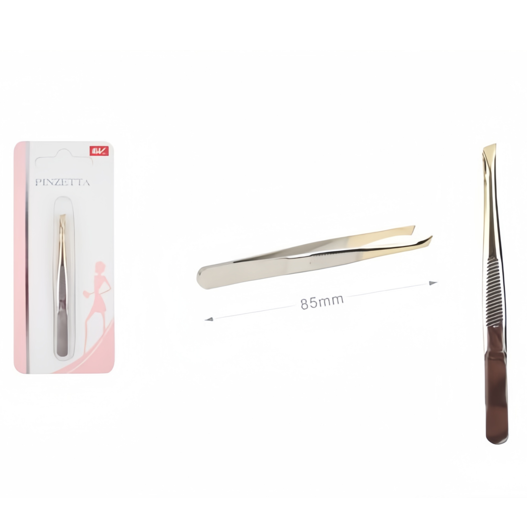 Pinzetta in Acciaio Inox - 85mm - Ideale per Uso Personale e Professionale