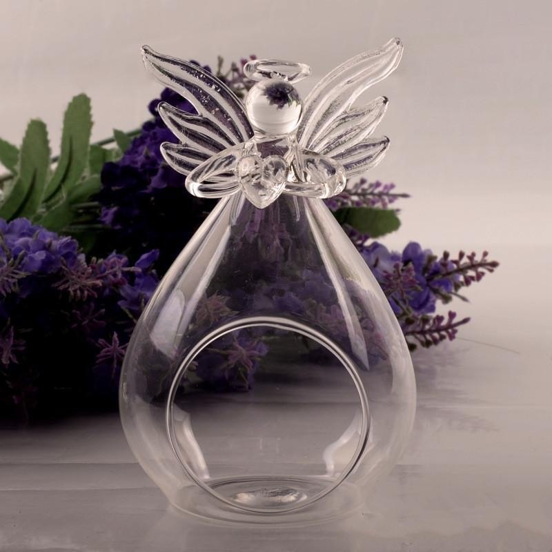 Portacandele Angelo Cuore Sfere Con Foro Da Appendere