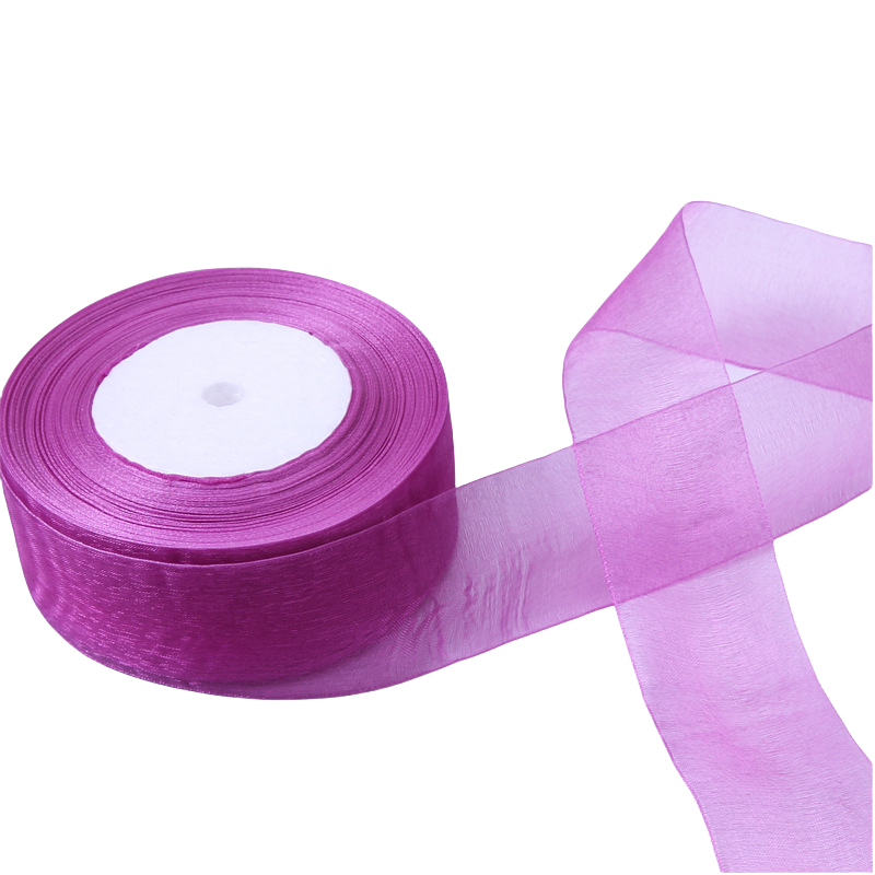 Nastro Organza Bianco 40 MM Rotolo 50 Yard Fai da Te