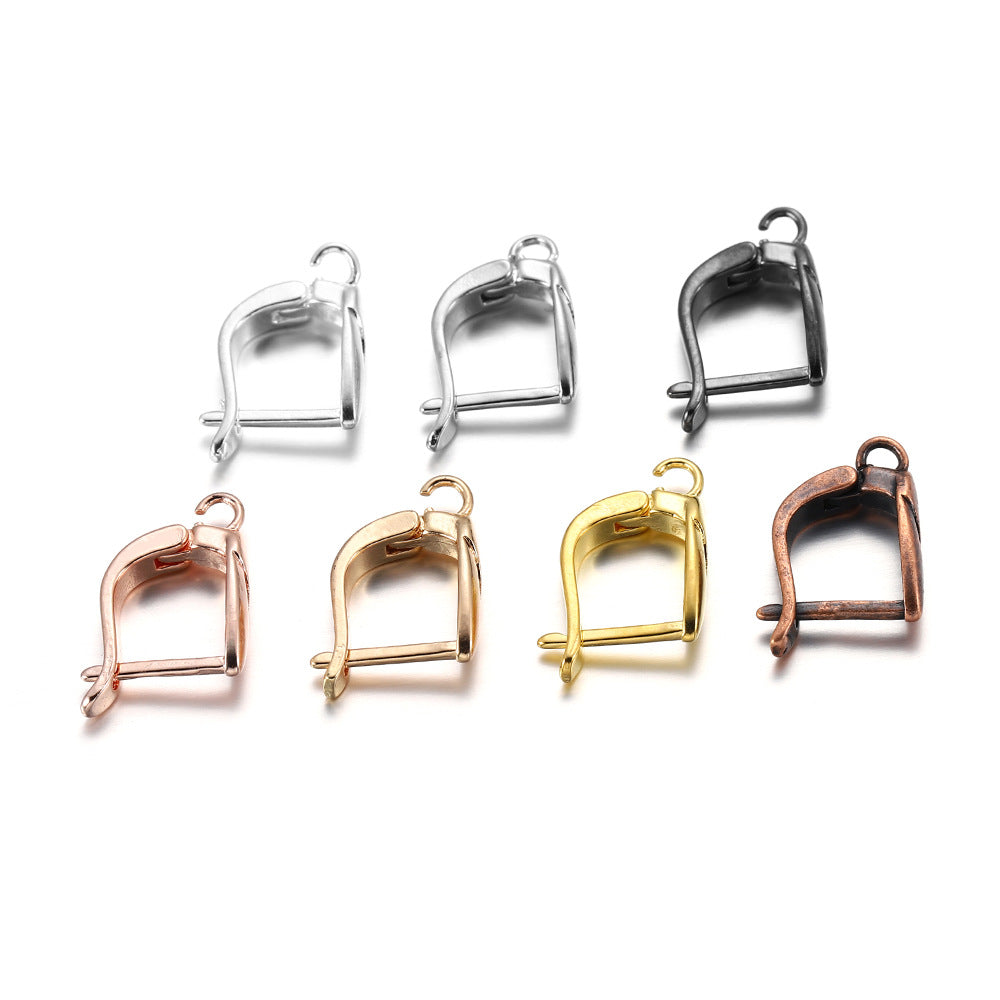 6 pezzi Chiusura Ganci Risultati Dell'Orecchino A Leva Qaudrato