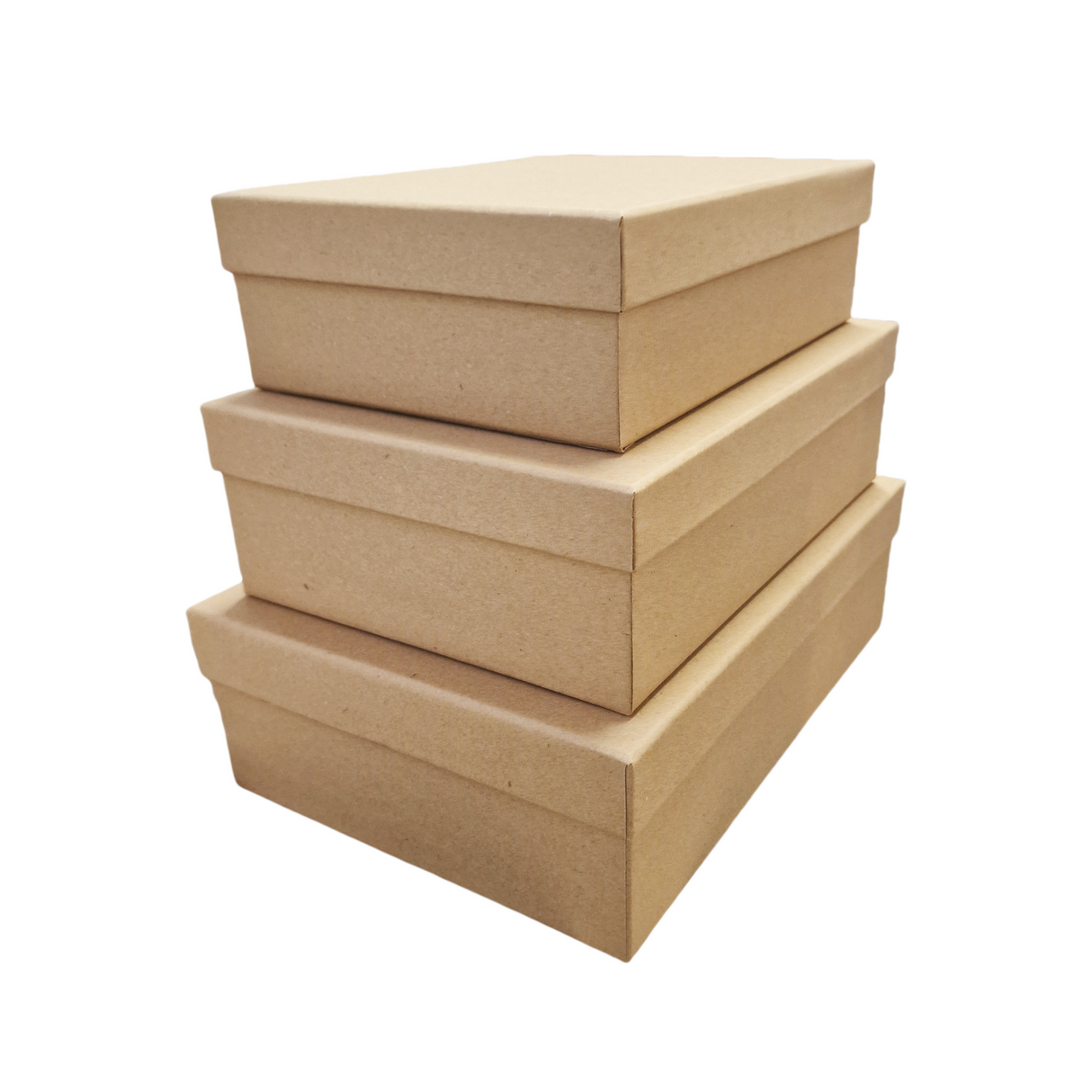 Set di 3 Scatole Regalo con Coperchio in Cartone, Misura 29 * 21 * 9cm + 26 * 19 * 8cm + 23 * 17 * 7cm