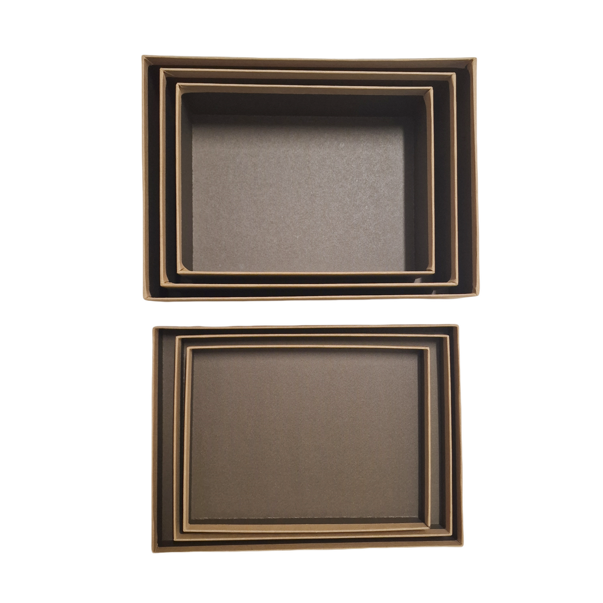 Set di 3 Scatole Regalo con Coperchio in Cartone, Misura 29 * 21 * 9cm + 26 * 19 * 8cm + 23 * 17 * 7cm