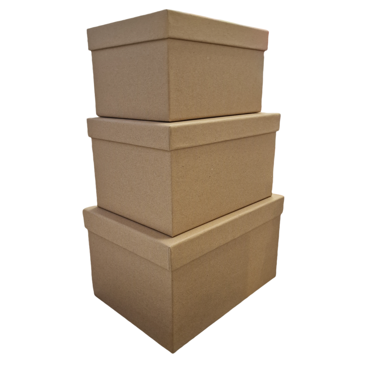 Set di 3 Scatole Regalo con Coperchio in Cartone, Misura 26 * 19 * 15cm+ 23 * 17 * 13cm + 20 * 15 * 11cm