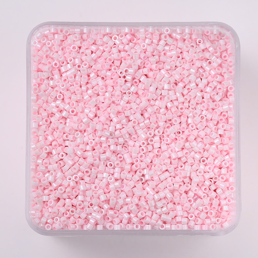 20g/1350 pezzi Perline Vetro 2mm Colorate Tubo per Fai da Te Braccialetti, Collane, Bigiotteria