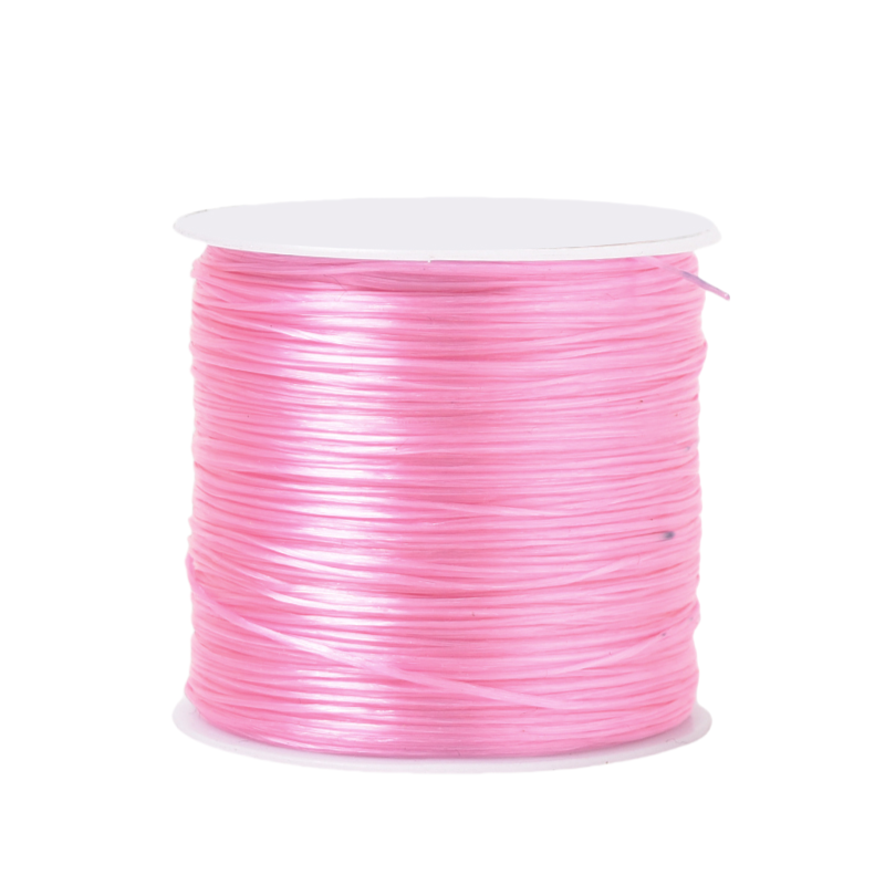 60 Metri Filo Elastico Nylon per Braccialetti 0.6mm, Collane, Perline, e Creazione di Gioielli Vari Colori