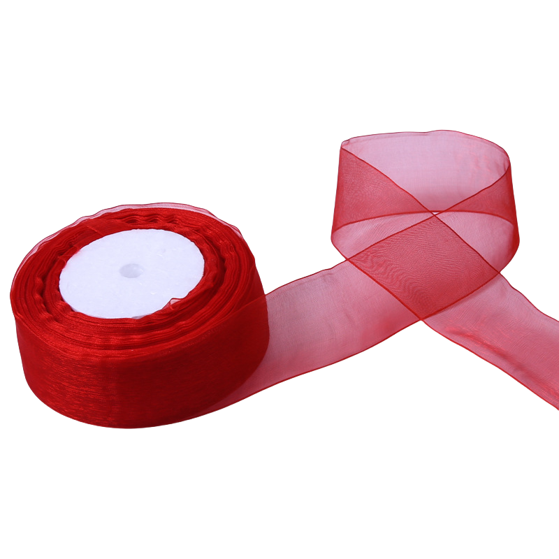 Nastro Organza Bianco 40 MM Rotolo 50 Yard Fai da Te