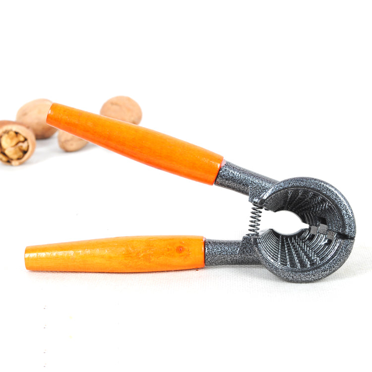 Schiaccianoci professionale con manico in legno e cavatappi