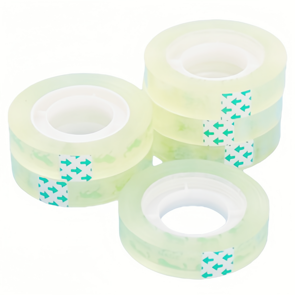 Set 5 Rotoli Nastro Adesivo Trasparente 15mm x 33m