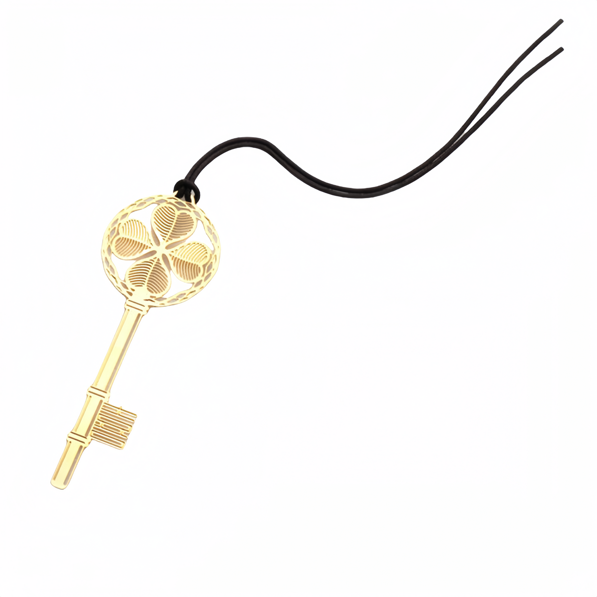 Segnalibro In Materiale Ferro Sottile Chiave Quadrifoglio