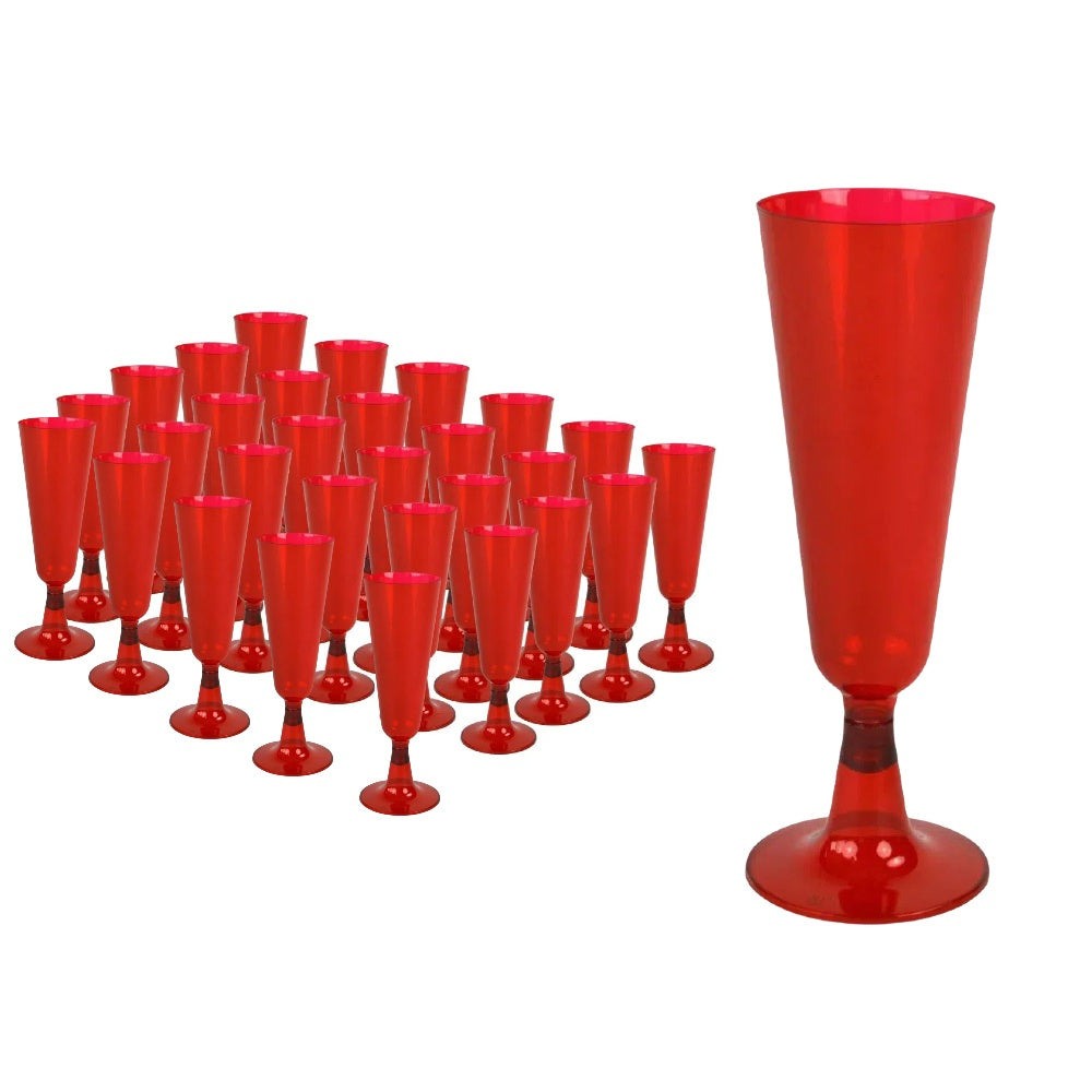 36 Pezzi Flute Plastica, Calici Plastica,133cc Bicchieri Da Champagne Calici Natalizi Compleanno cena Laurea