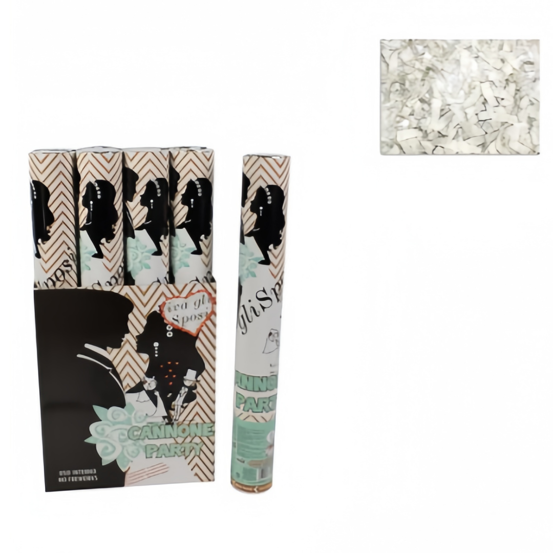 Sparacoriandoli Sposi Bianco 40 cm