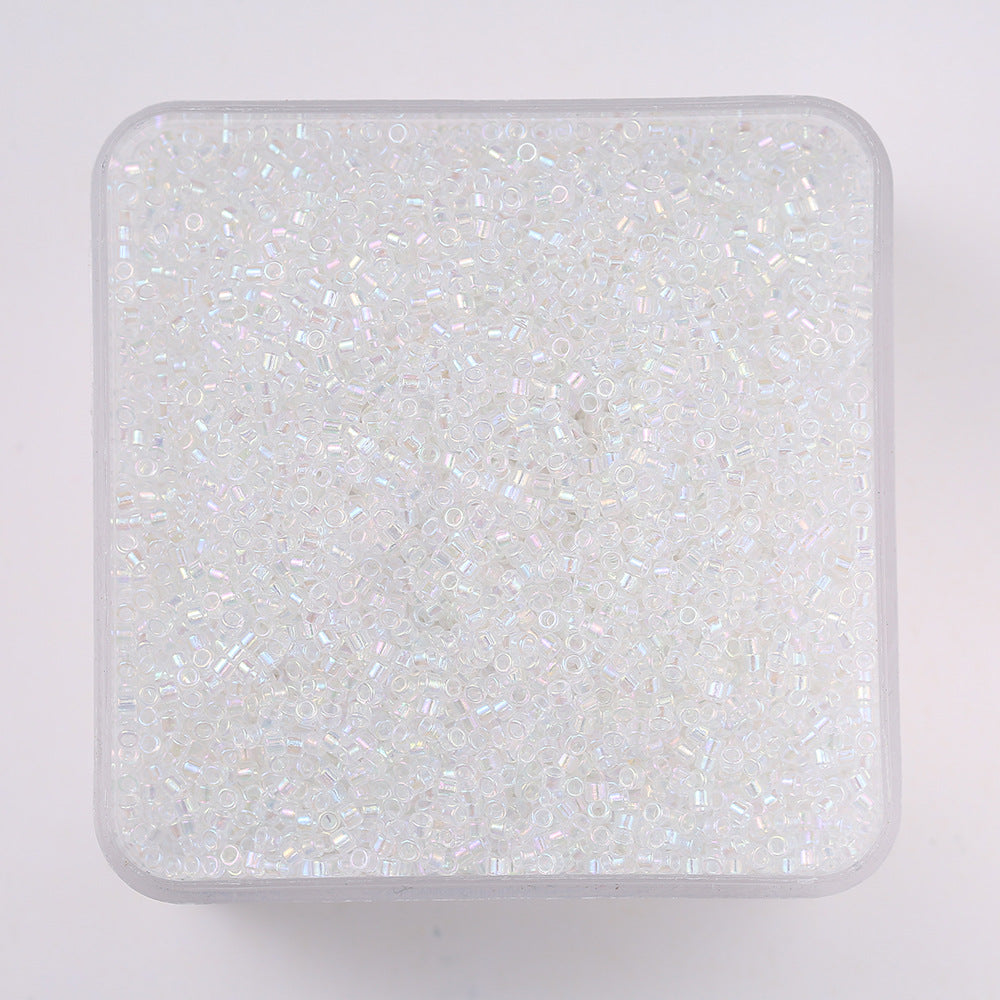 20g/1350 pezzi Perline Vetro 2mm Colorate Tubo per Fai da Te Braccialetti, Collane, Bigiotteria