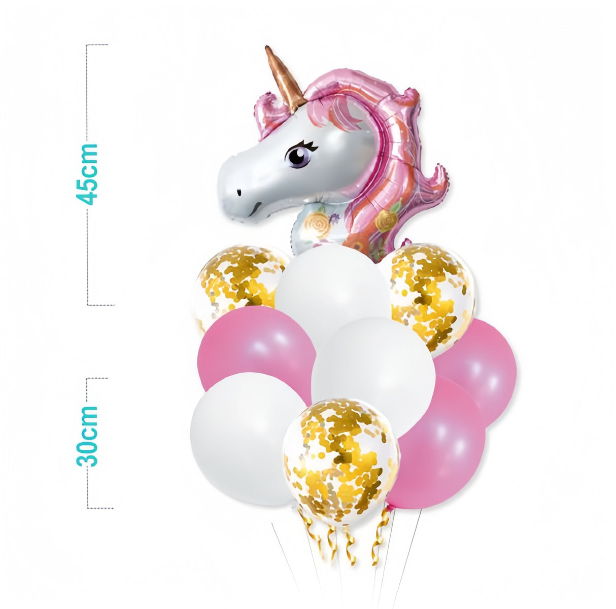 Set di palloncini unicorno rosa