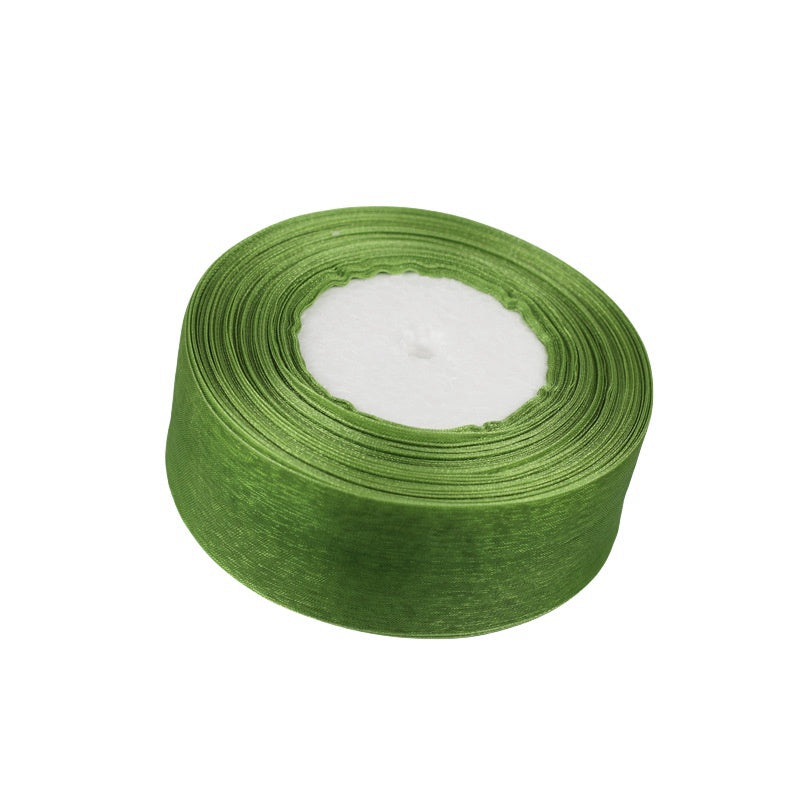 Nastro Organza Bianco 40 MM Rotolo 50 Yard Fai da Te