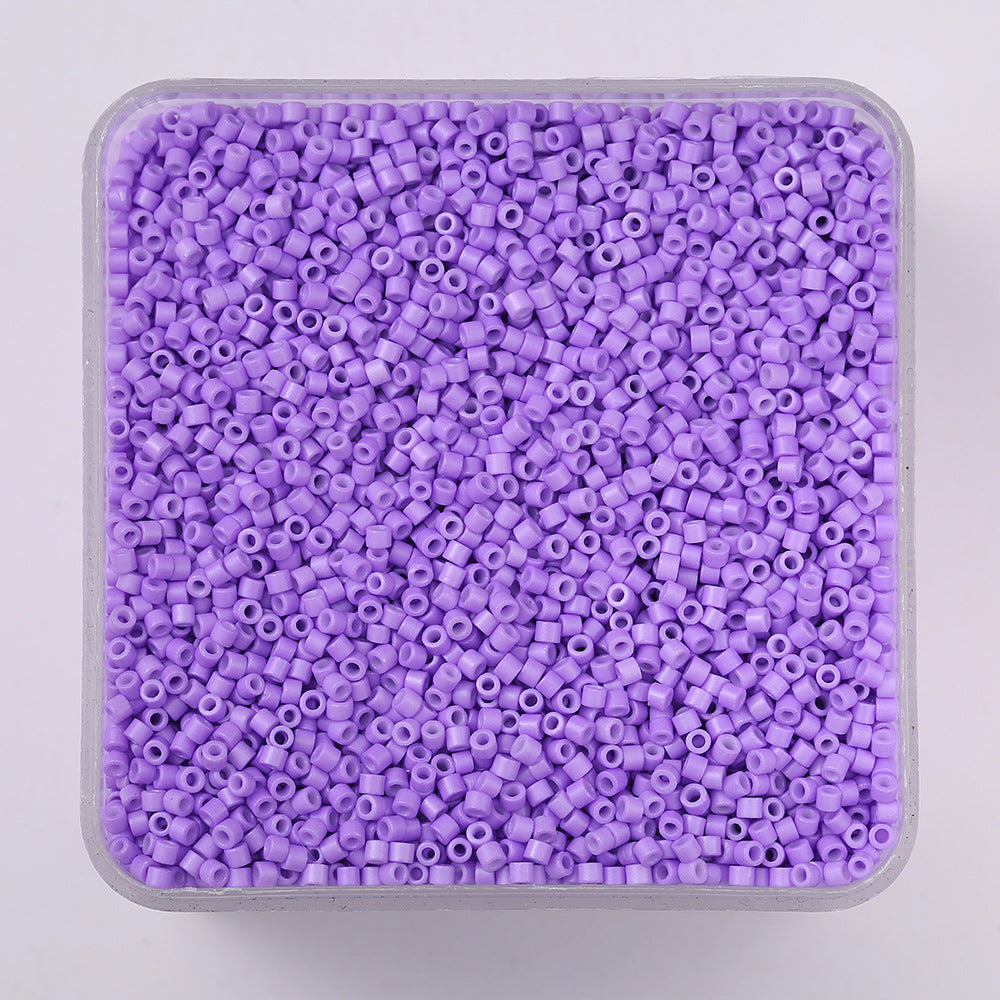 20g/1350 pezzi Perline Vetro 2mm Colorate Tubo per Fai da Te Braccialetti, Collane, Bigiotteria