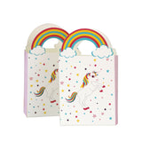 50 Scatole Unicorno Con Maniche Arcobaleno Porta Confetti