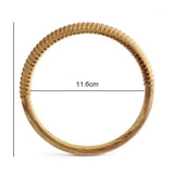 Manici per Borse in Rattan Sintetico, Manico Rigido a Mezzaluna in Plastica per Borse Fai da Te, Accessori per Borse a Mano Artigianali