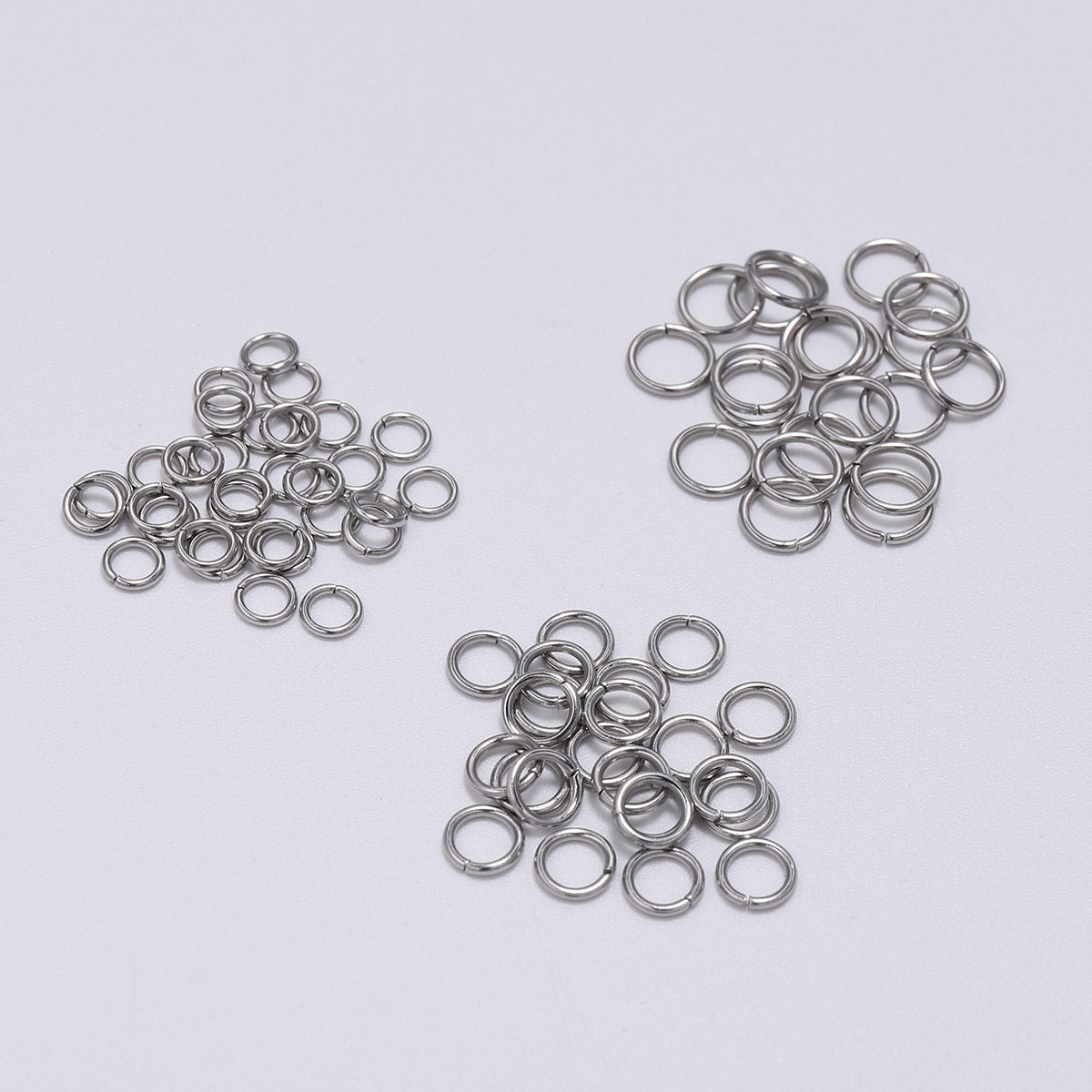 200 pezzi Argento Anelli apribili per Gioielli Fai Da Te Braccialetti Bigiotteria