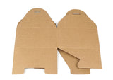 50pz Cubo Scatola Portaconfetti Carta Kraft Con Etichetta Forma Cuore, Corda di Canapa