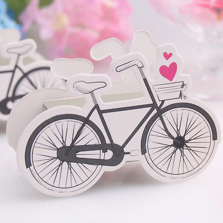50 Pezzi Scatolie Portaconfetti Forma Bicicletta Cuore Love