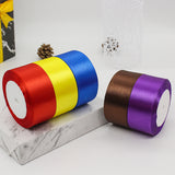 Nastro Doppio Raso confezione Regalo Creazione fai da te, lunghezza 25 yard 4cm