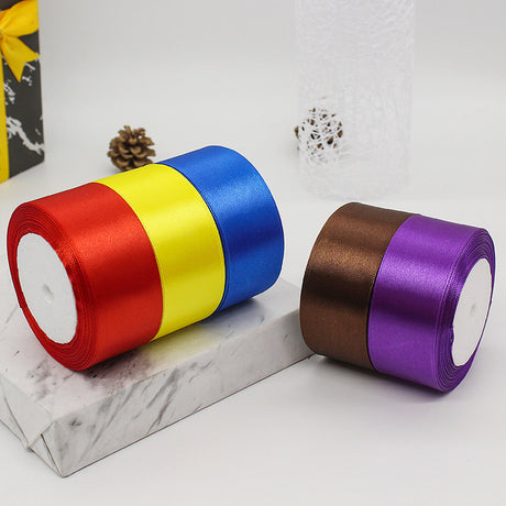 Nastro Doppio Raso confezione Regalo Creazione fai da te, lunghezza 25 yard 4cm