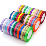 Nastro Doppio Raso confezione Regalo Creazione fai da te, lunghezza 25 yard 1cm