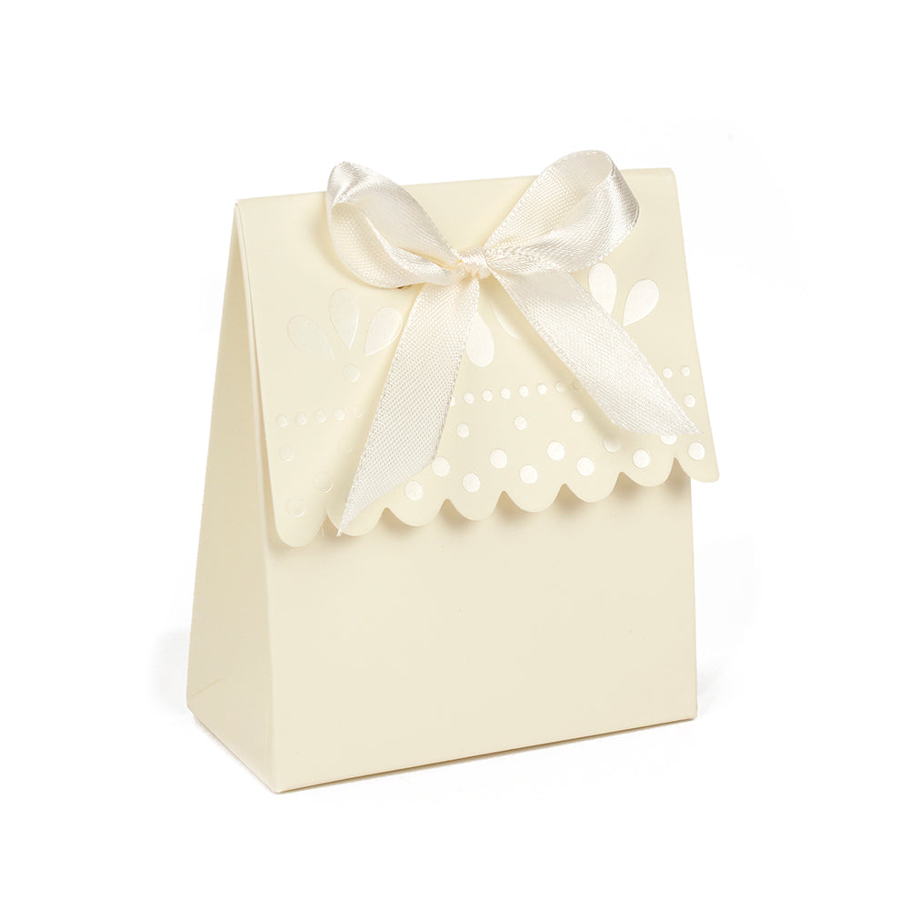 50pz scatole portaconfetti confettata colore Avorio Crema