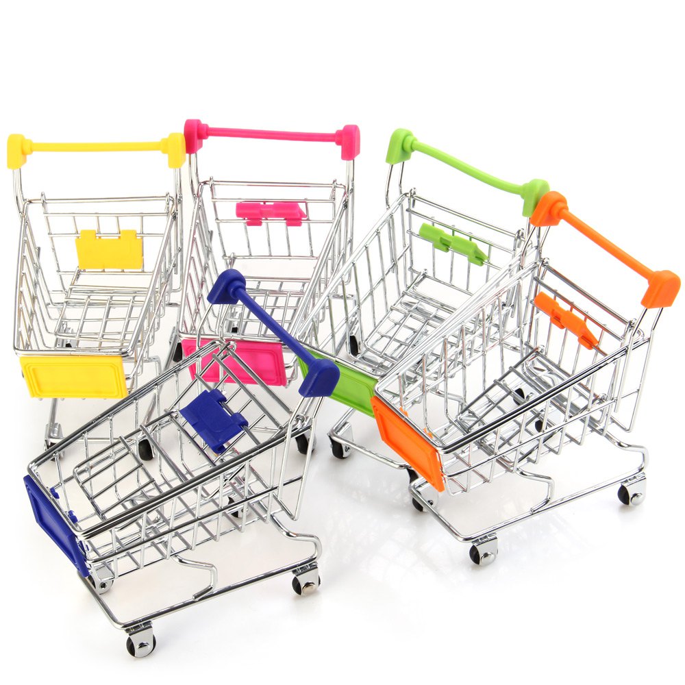 Mini Carrello Spesa Regalo Porta Oggetti Cestino