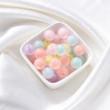 200 Perline Trasparenti con Colori Interni Assortiti rotonde smerigliate 10 mm